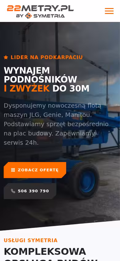 22metry.pl Mobile