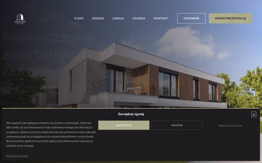 anbinvest.pl Desktop - Deweloper Nieruchomości