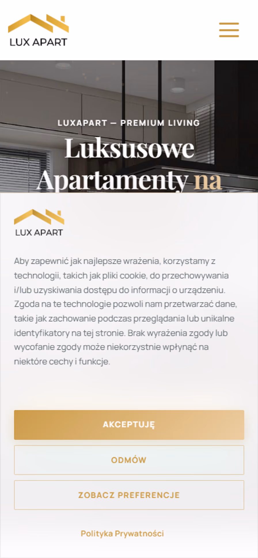 LuxApart.eu Mobile