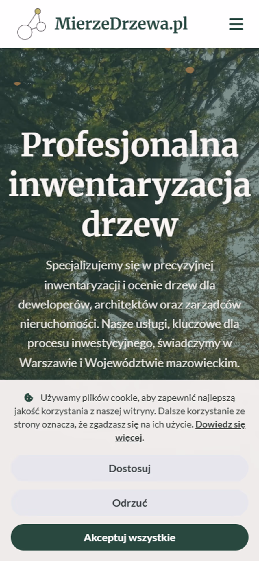 MierzeDrzewa.pl Mobile